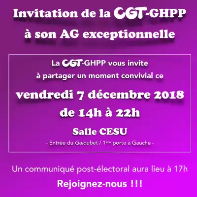 AG Exceptionnelle du 7 décembre 2018