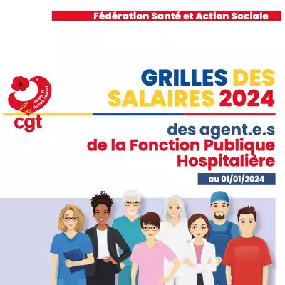 Grilles Indiciaires des Salaires des personnels non médicaux de la FPH - Février 2024