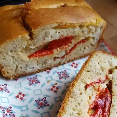 Cake Chèvre / Poivrons