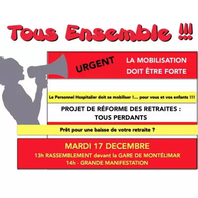 Appel à la Grève le Mardi 17 Décembre 2019