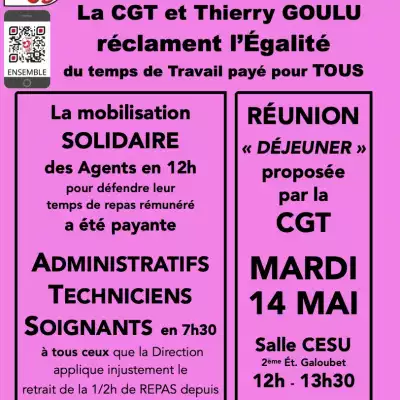 Réunion réclamations des agents PNM en 7h30