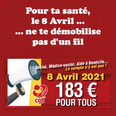 Pour ta santé, le 8 avril ne te démobilise pas d'un fil