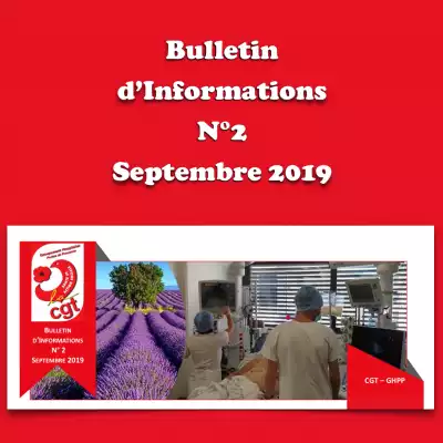 Bulletin d'Informations N°2 - Septembre 2019