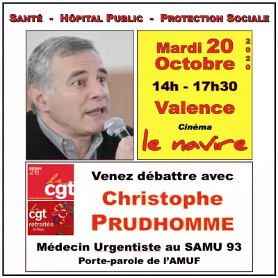 Christophe Prudhomme à Valence - 20/10/20