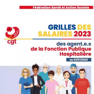 Grilles Indiciaires des Salaires des personnels non médicaux de la FPH - Juillet 2023