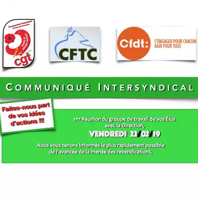 Communiqué Intersyndical GHPP du 21 Février 2019