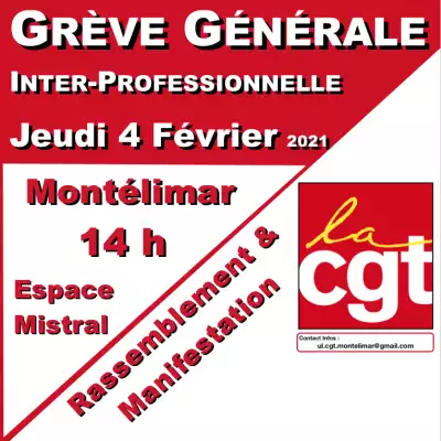 Grève Générale Inter-Professionnelle du Jeudi 4 Février 2021