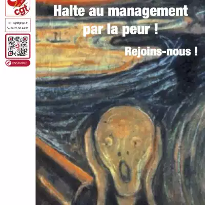 Avec la CGT, Halte au management par la peur !