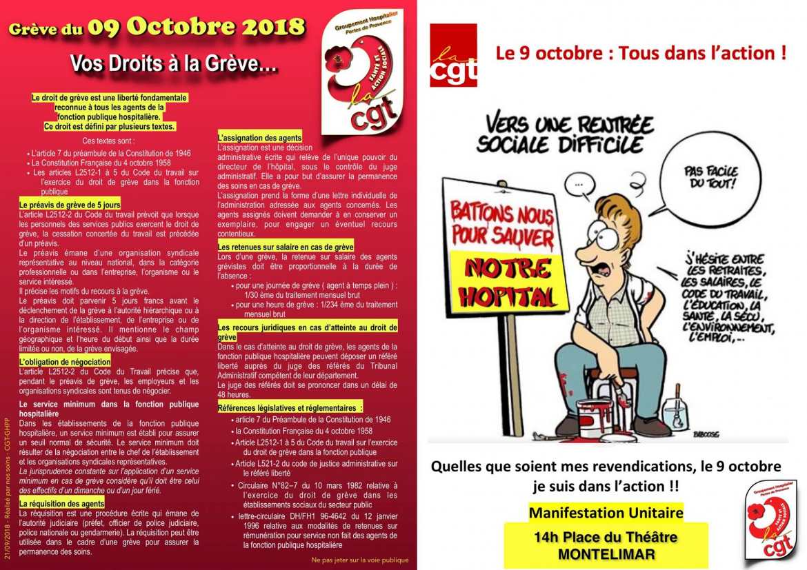 Grève du 9 octobre 2018