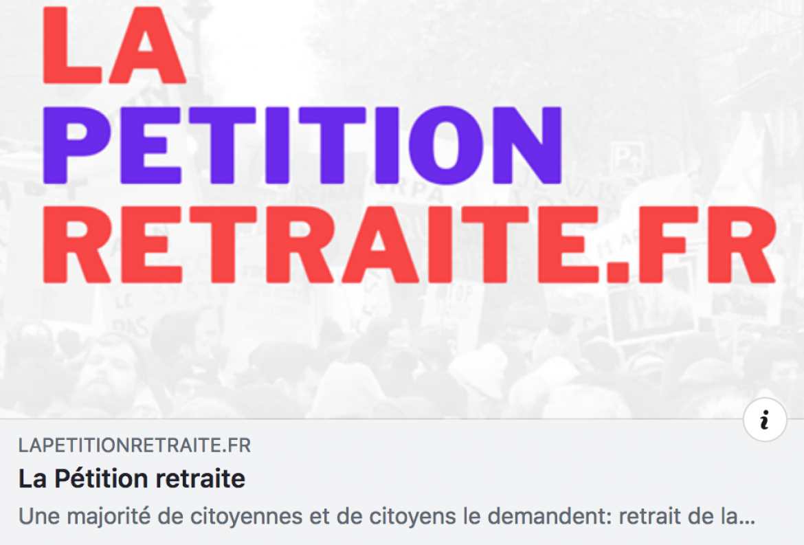 Pétition pour sauver nos retraites - à signer massivement !!!