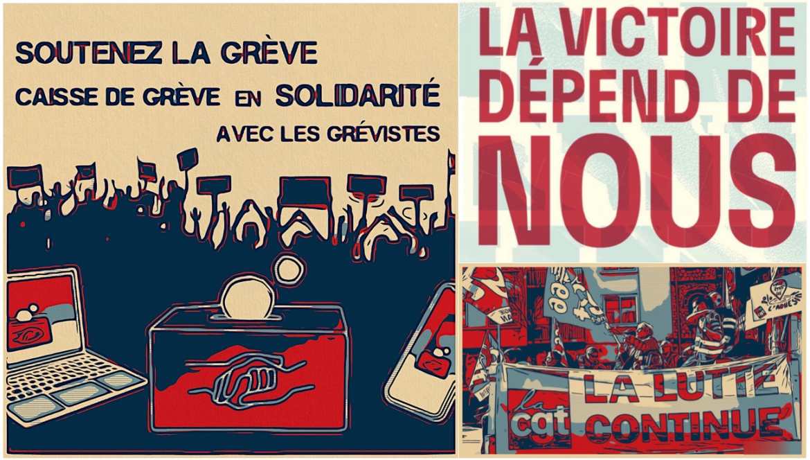 Je participe à la Caisse de Grève en Solidarité avec les grévistes
