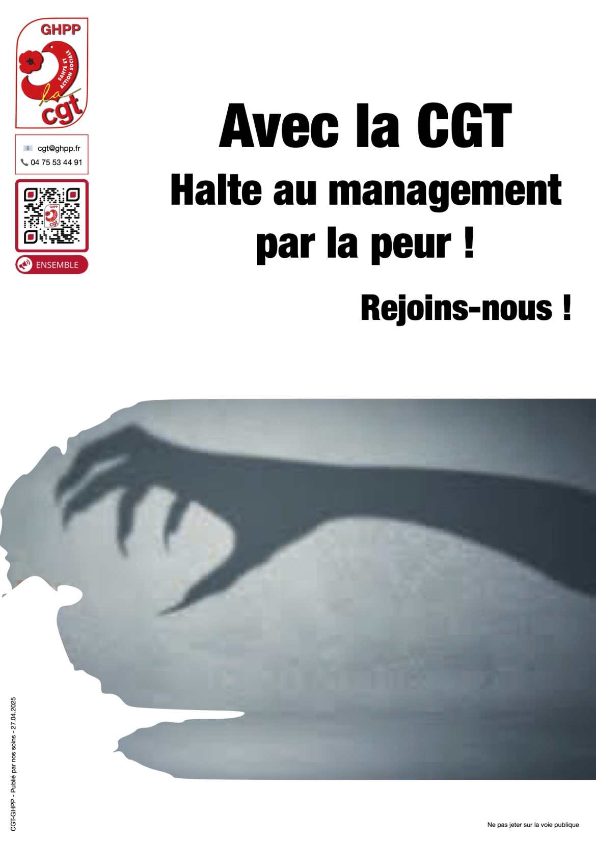 Avec la CGT Halte au management par la peur - Campagne - 3