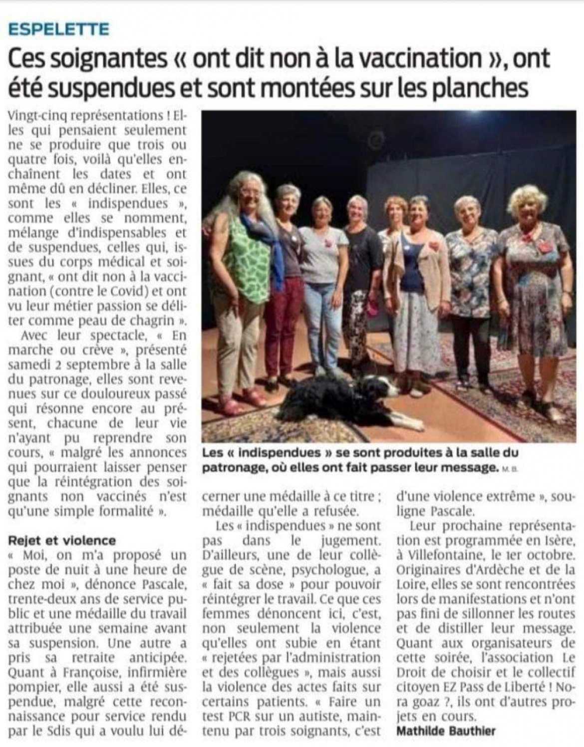 Les Indispendues - dans la presse