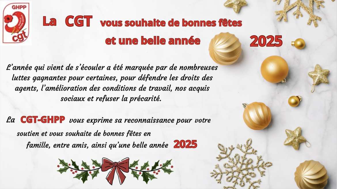 Carte de Vœux CGT-GHPP - 2025