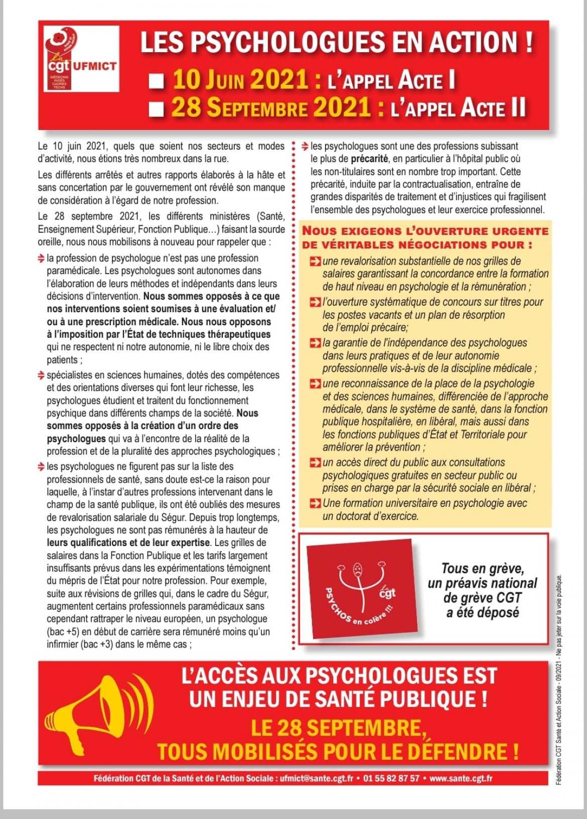 Psychologues en action - L'appel Acte II