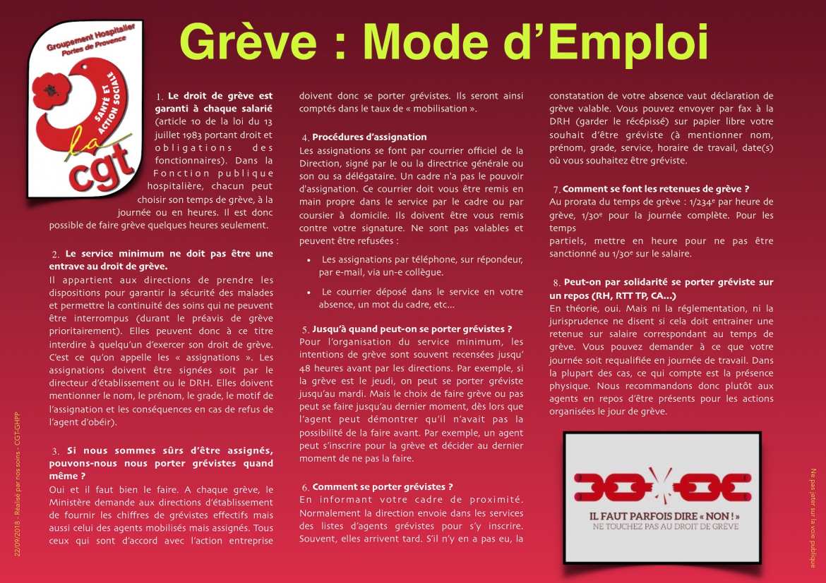 Grève - Mode d'emploi