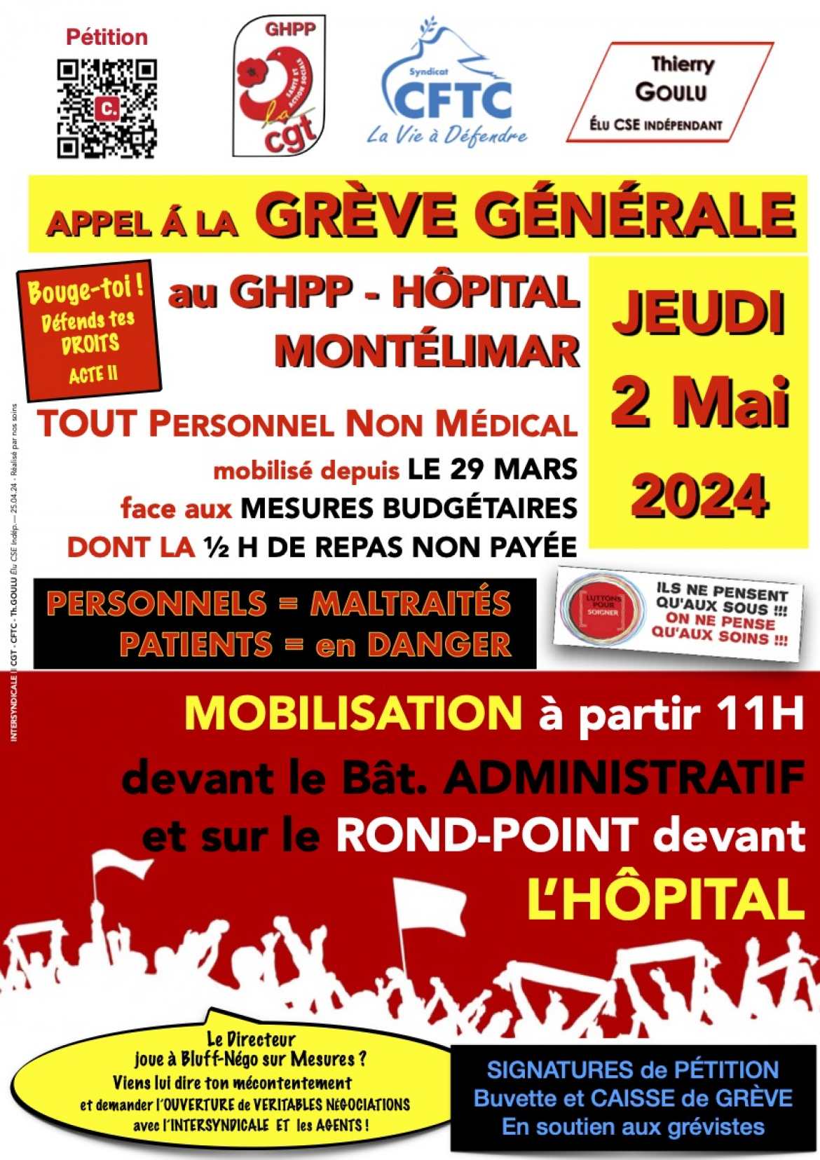 Tract INTERSYNDICAL - Appel à la Grève Générale - 2 Mai 2024 - Verso