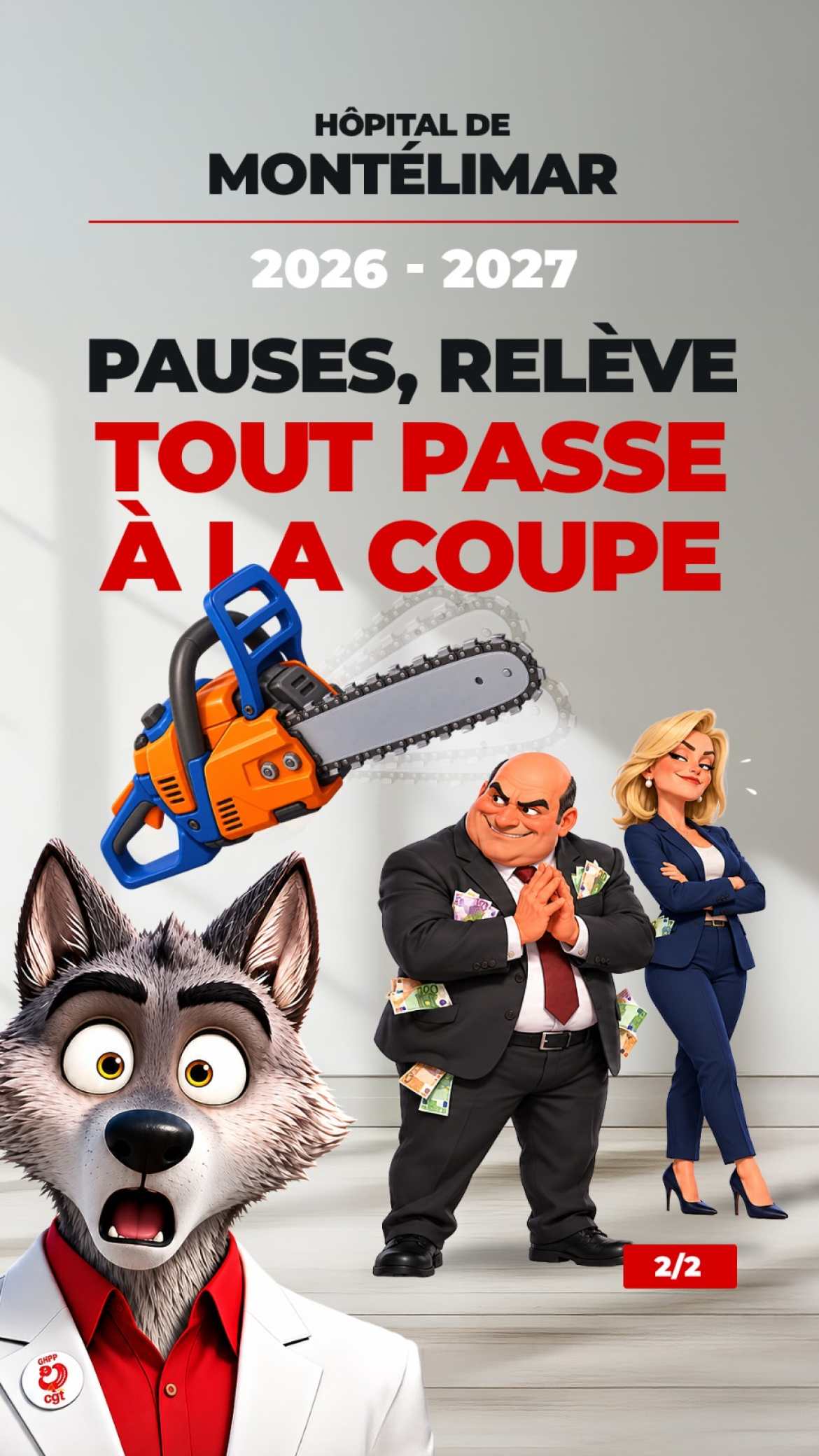 Hopital de Montélimar 2/2 : 2026-27 - Pauses, Relève… Tout passe à la coupe