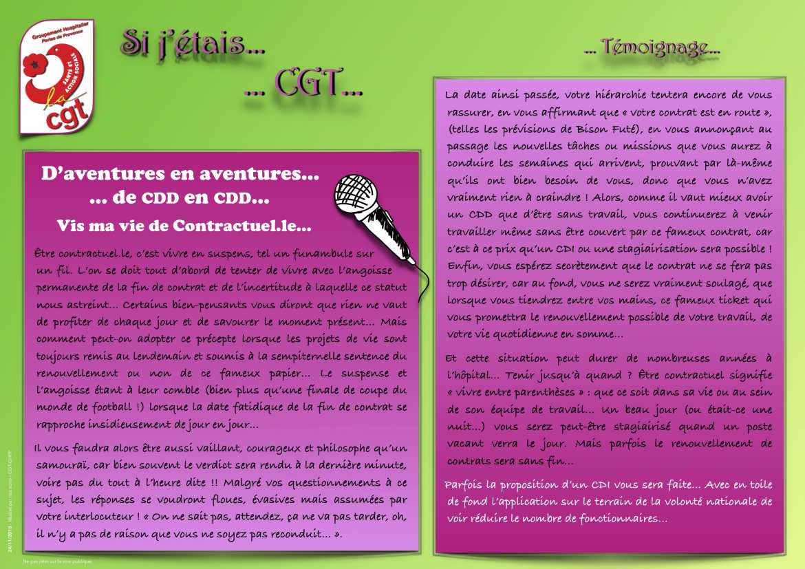 #2 - Micro : Vis ma vie de contractuel.le