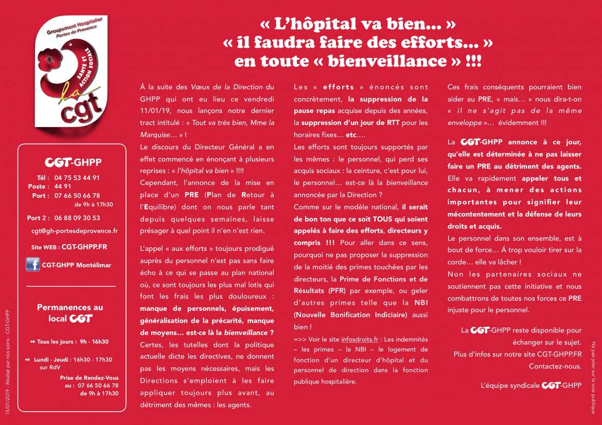 Tract - « L’hôpital va bien… » « il faudra faire des efforts… » en toute « bienveillance » !!!.pdf