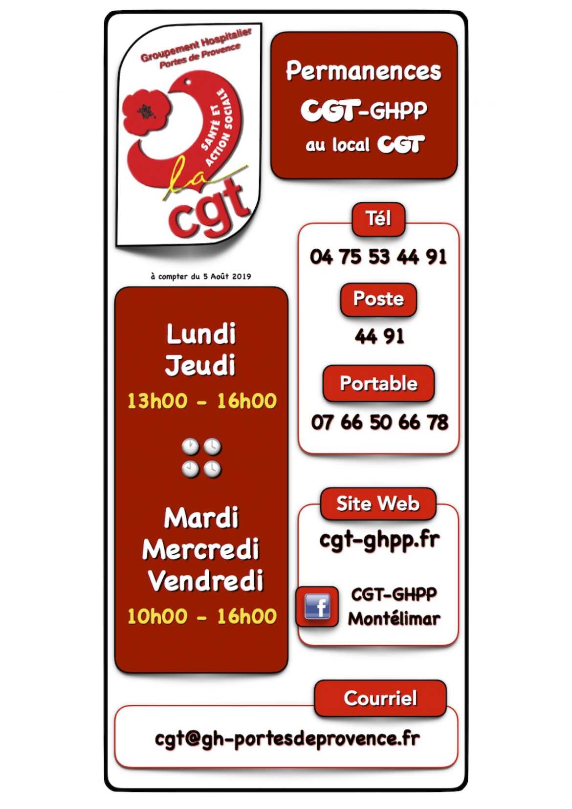 Infos Permanences Local