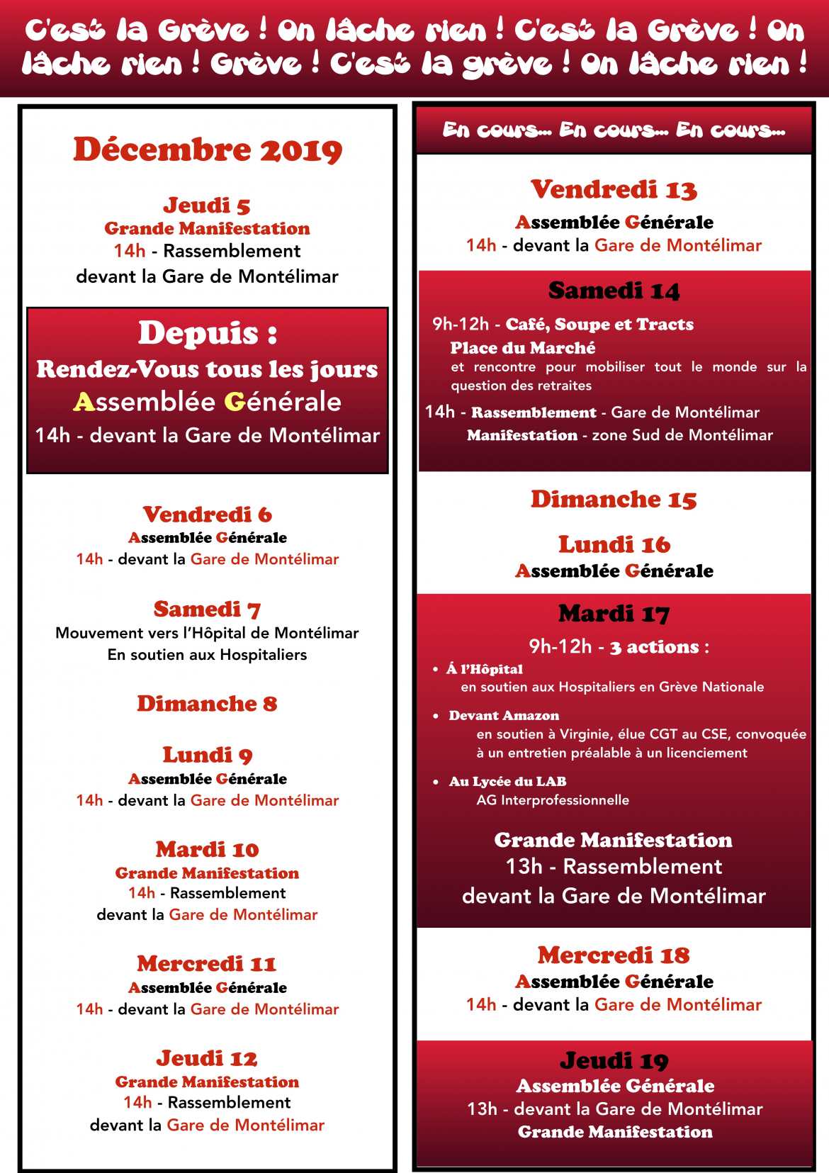 C'est la grève - Défendons notre système solidaire des Retraites !