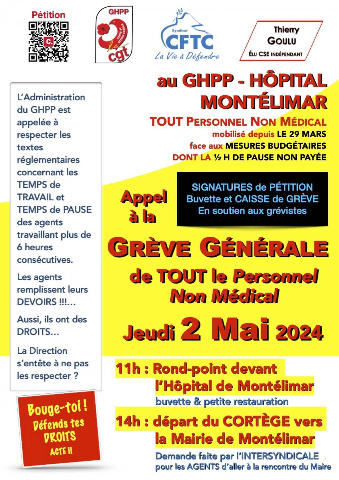 Tract Appel à la grève du 2 Mai 2024
