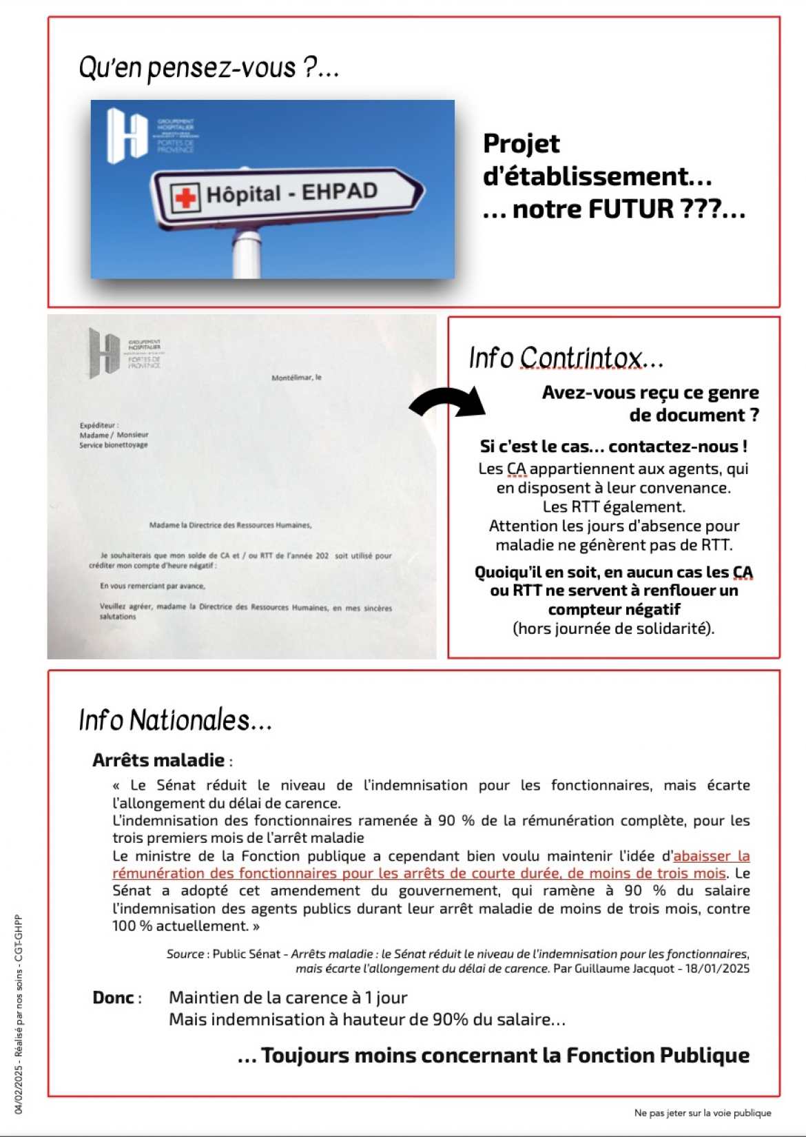 L'Alerte CGT-GHPP - N°1 Février 2025 - p.4