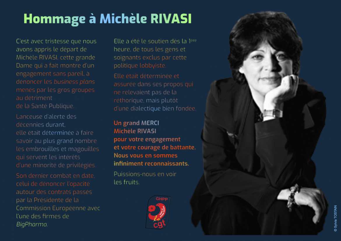 Hommage à Michèle RIVASI - Euro Députée (EELV)