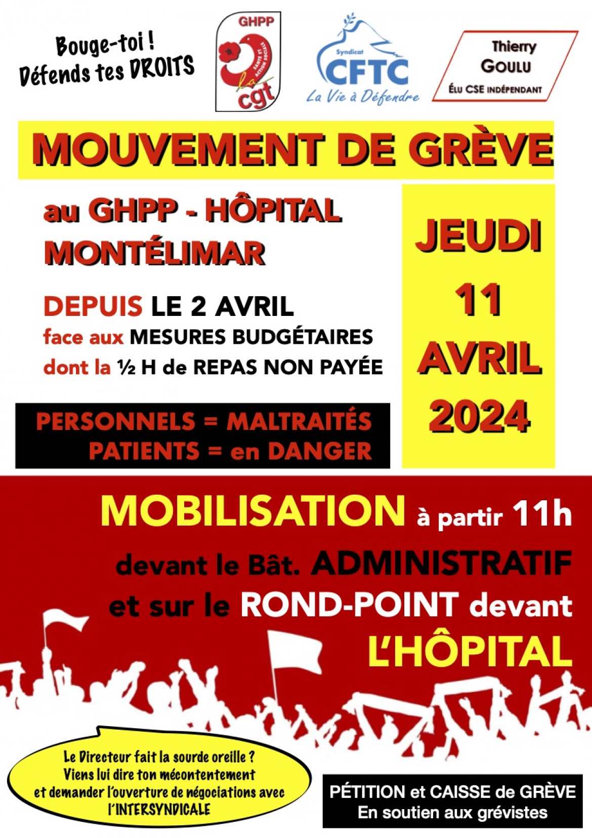 Tract Intersyndical - Bouge-toi ! Défends tes Droits - Recto