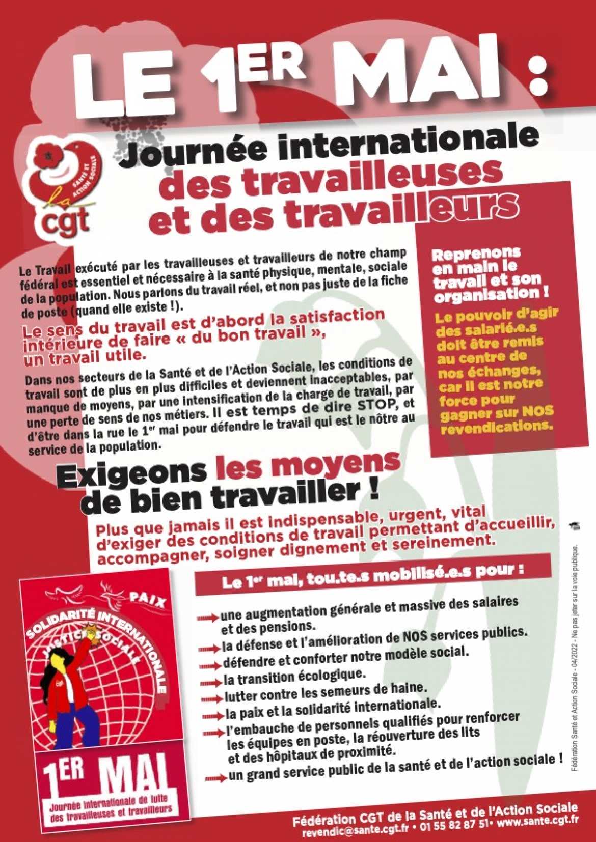 Tract Fédéral Santé et Action Sociale - 1