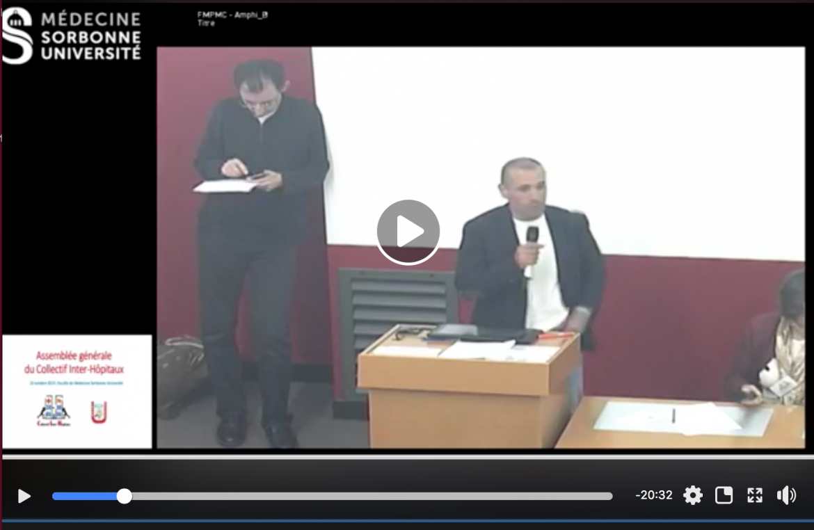 Discussion et vote de la Motion à l'AG du 10/10/19 à la Sorbonne