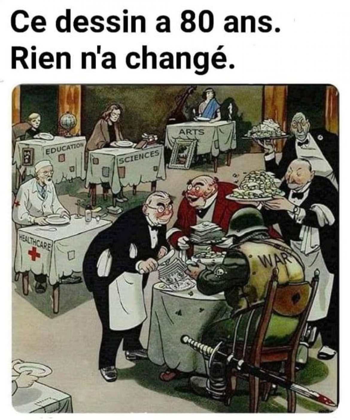 Nourrir la guerre et laisser crever le Service Public