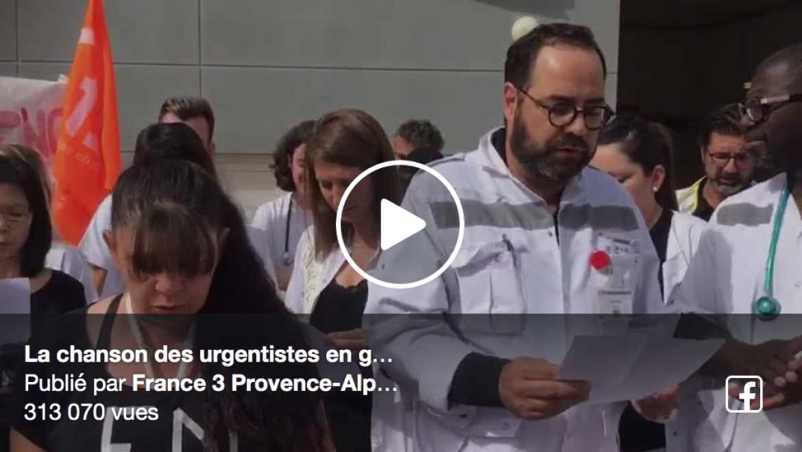 La chanson des urgentistes en grève de l'hôpital de Martigues