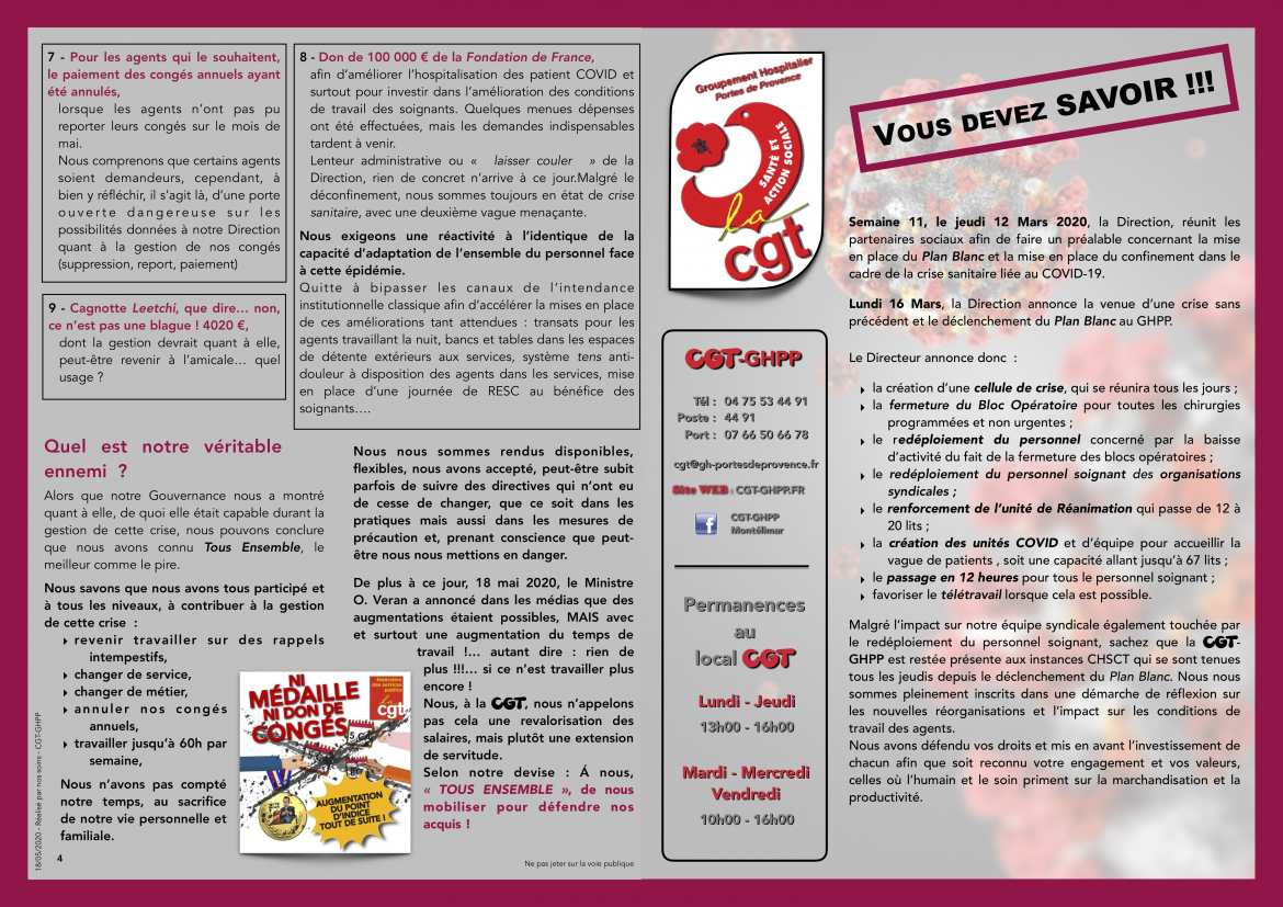 Tract - Vous devez SAVOIR !!! - Recto