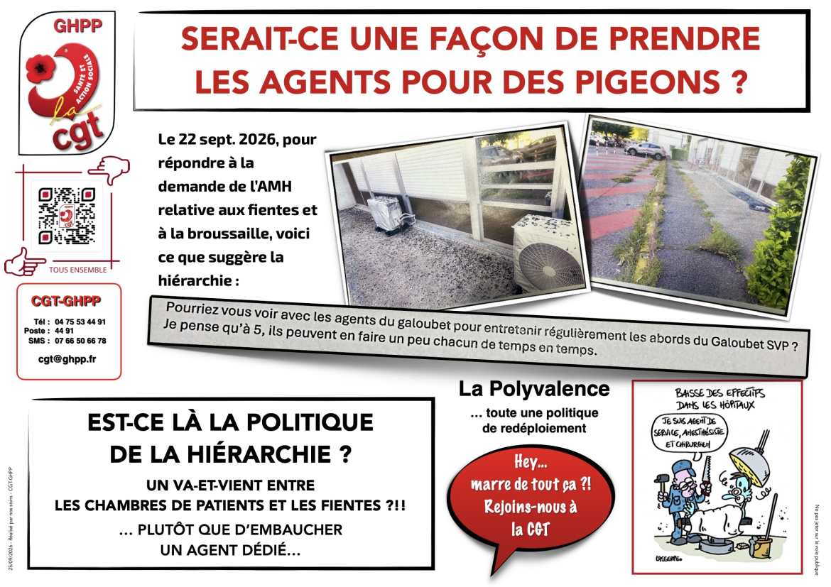 Tract - Agents polyvalents ?… ou pigeons ?