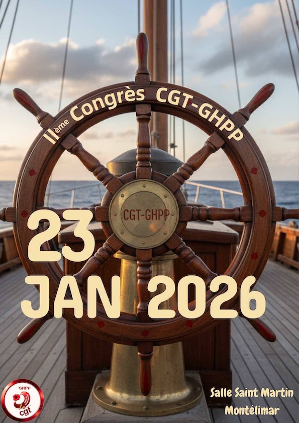 Affiche IIème Congrès de la CGT-GHPP