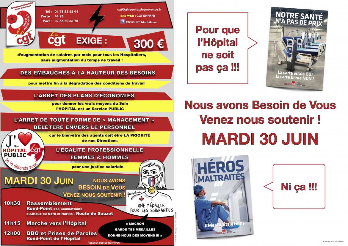 Mobilisation et Grève - Soutien à l'Hôpital Public