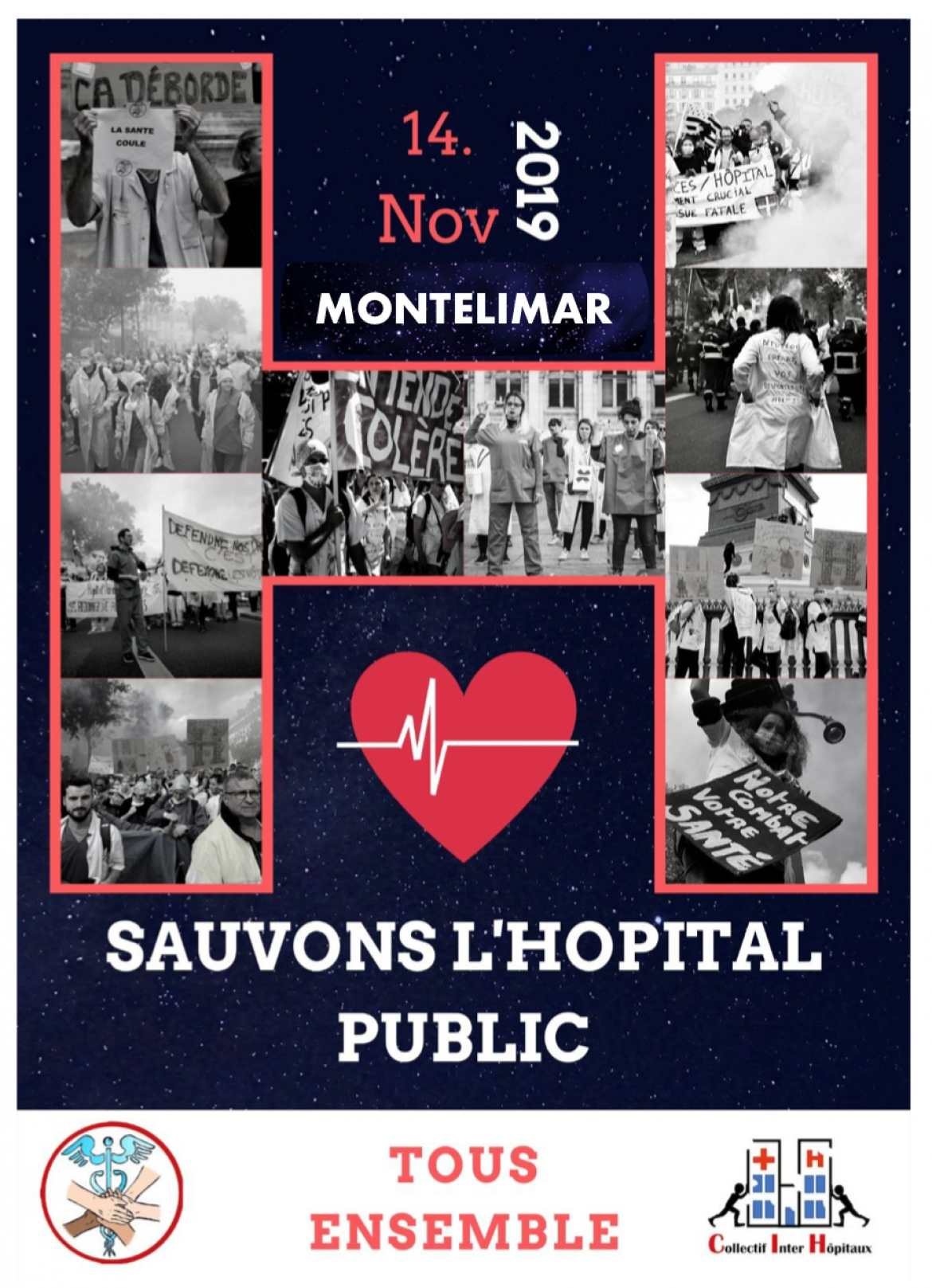Tous Ensemble le 14 Novembre 2019 - Sauvons l'Hôpital Public   aussi en local