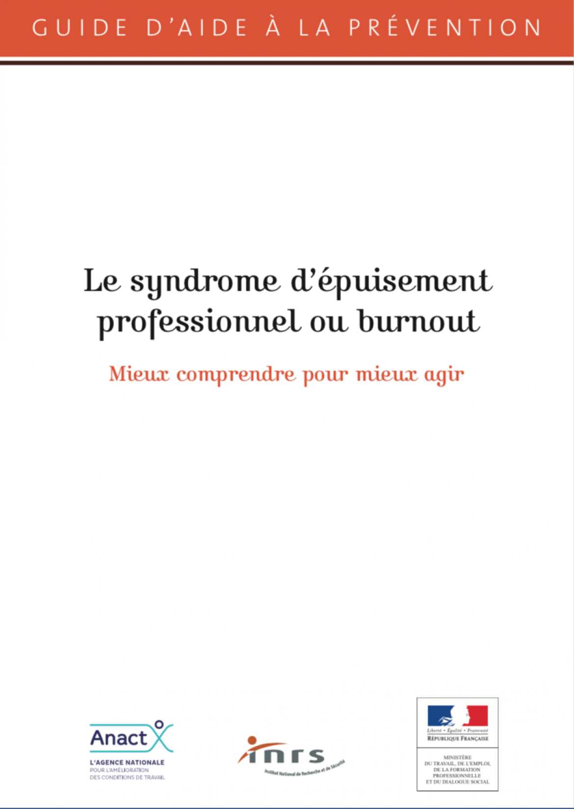 INRS - Rapport Burnout