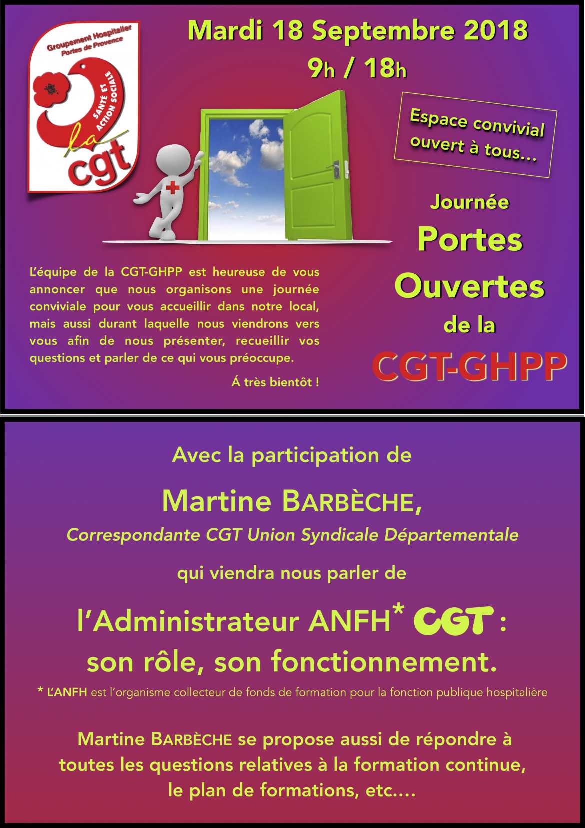 Journée Portes Ouvertes CGT-GHPP