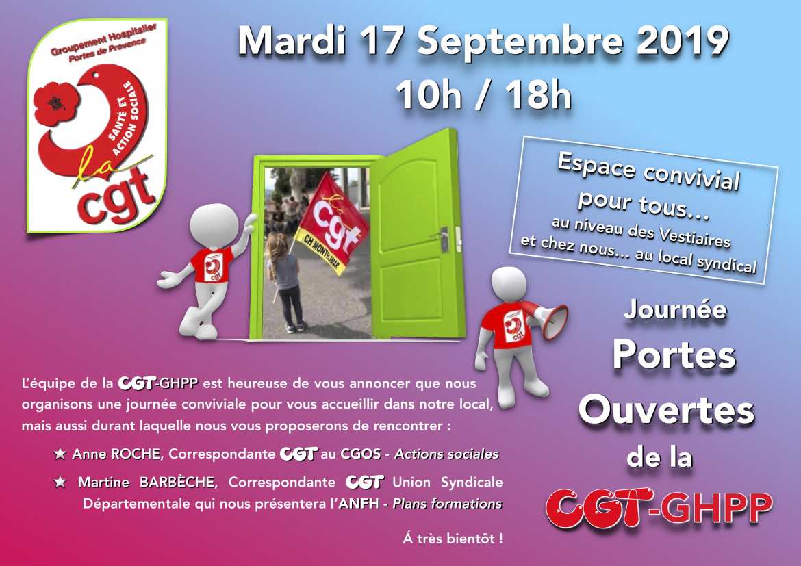 Journée Portes Ouvertes CGT-GHPP 2019