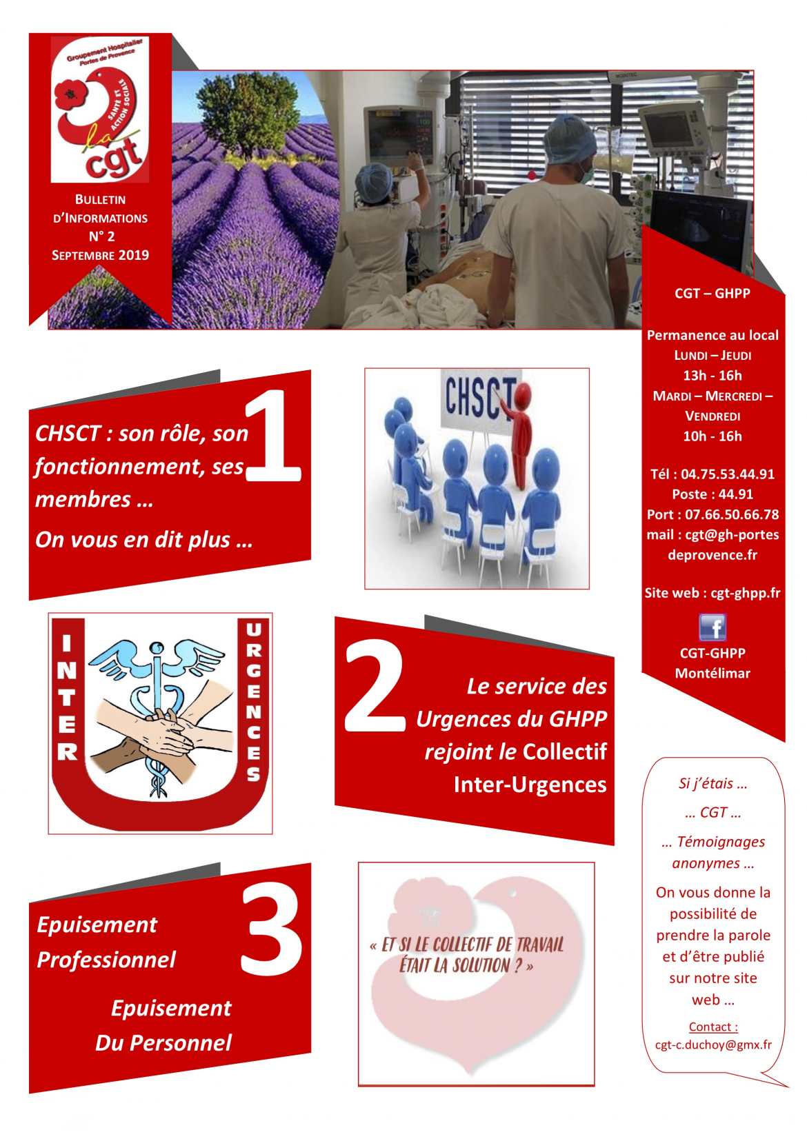Bulletin d'Informations N°2 - Septembre 2019
