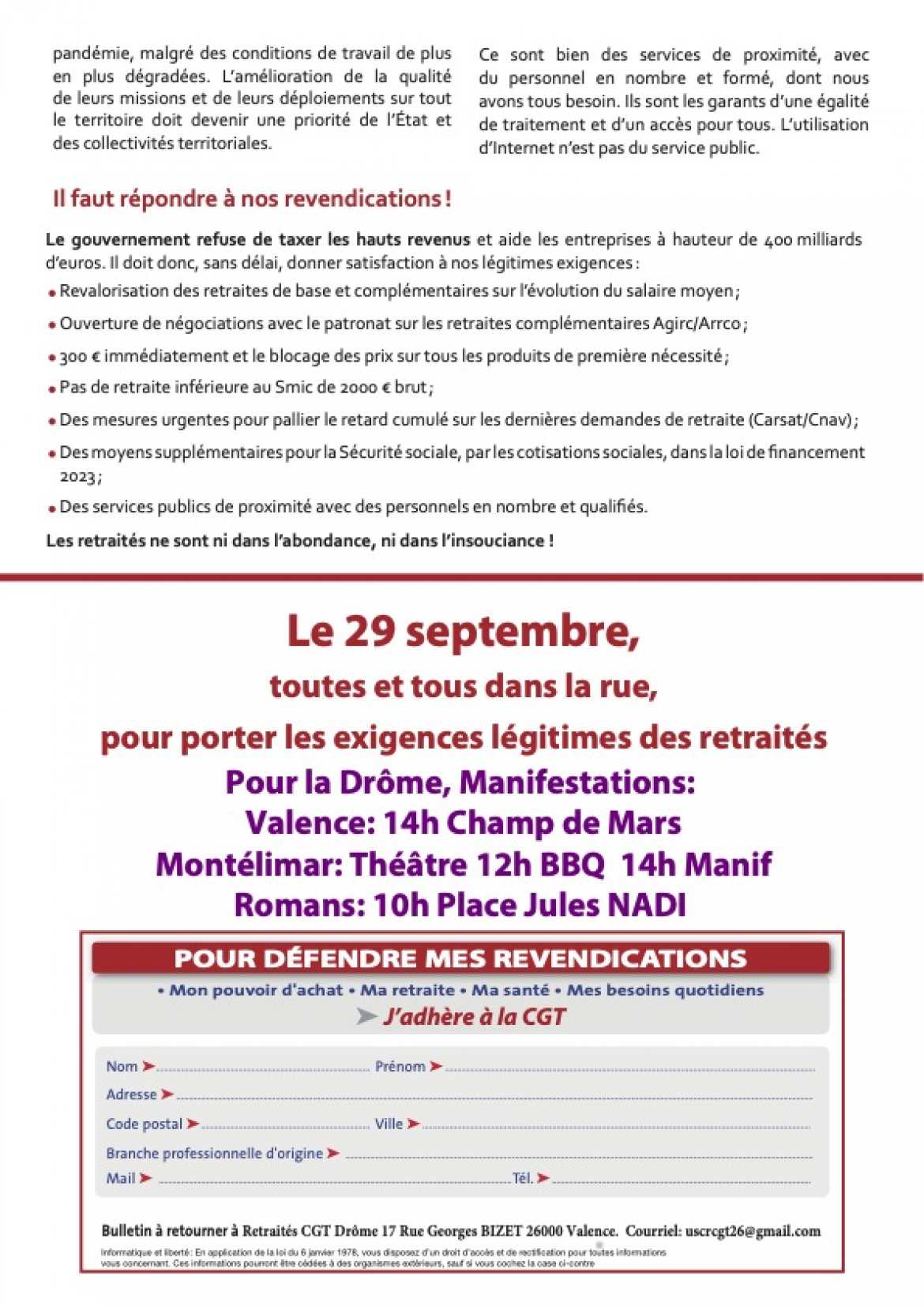 Tract UCR-CGT - 29 septembre 2022