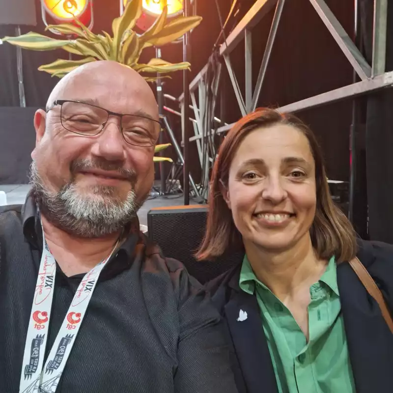 Sophie BINET Secrétaire Générale CGT Confédérale et Vincent SEGUIN Secrétaire Adjoint CGT-GHPP